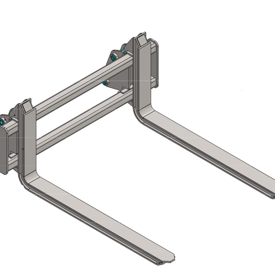 Pallet Fork Frame & Forks – Kubota LA434B / LA424EC (0.5T SWL)