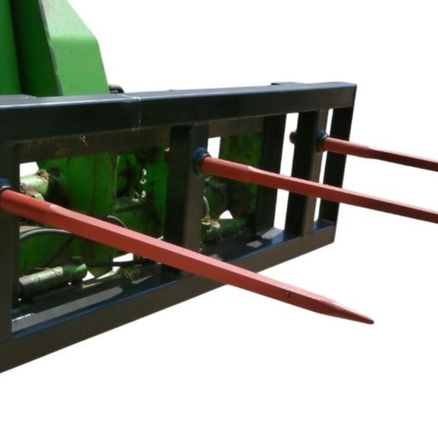 Heavy Duty Rectangular (3-Tine) Bale Spike – For Telehandlers