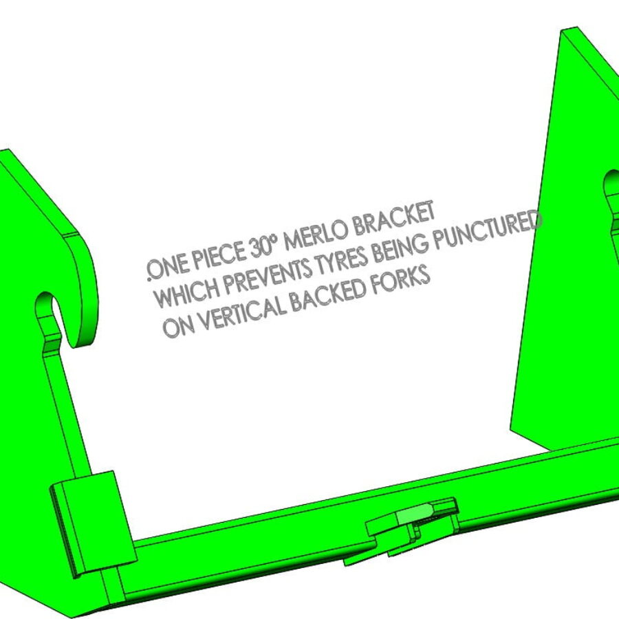 Merlo Single Piece (30 degree Angle) – Weld On Bracket