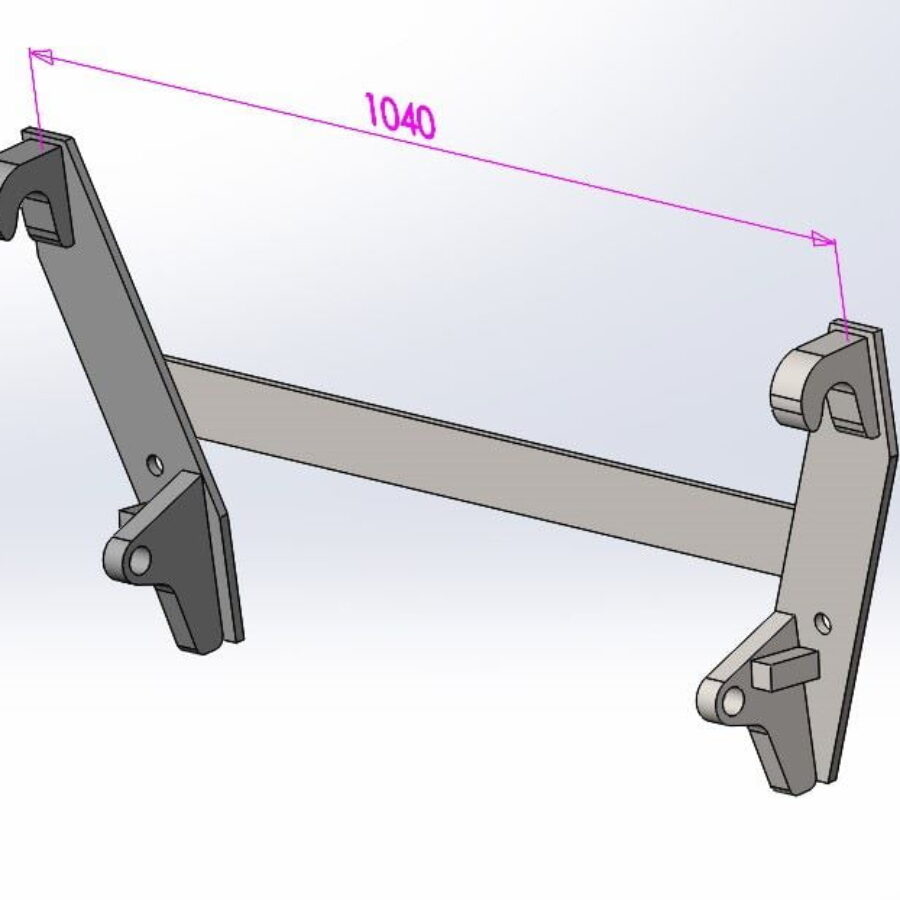 Quicke No.8 Heavy Duty with Back Plates – Weld On Brackets