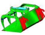 Industrial Grapple 1.23m (4' 0") - For Lewis QH Loaders - Image 3