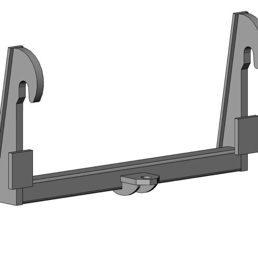 Merlo (Single Piece) 15 degree offset, with backplates – Weld On Brackets