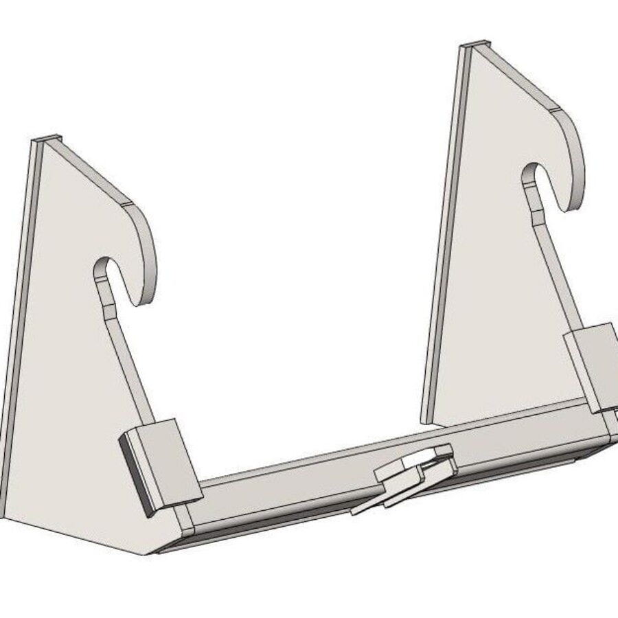 Merlo Single Piece (30 degree Angle) with backplates – Weld On Brackets