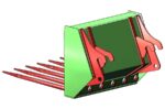 6 Tine Fork 1.22m (48in) - Lewis QH Loader Compact Tractor - Image 2