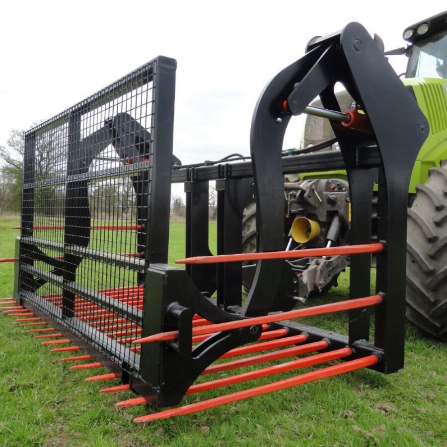 High Capacity Grass Forks with Push-Off Buck Rake